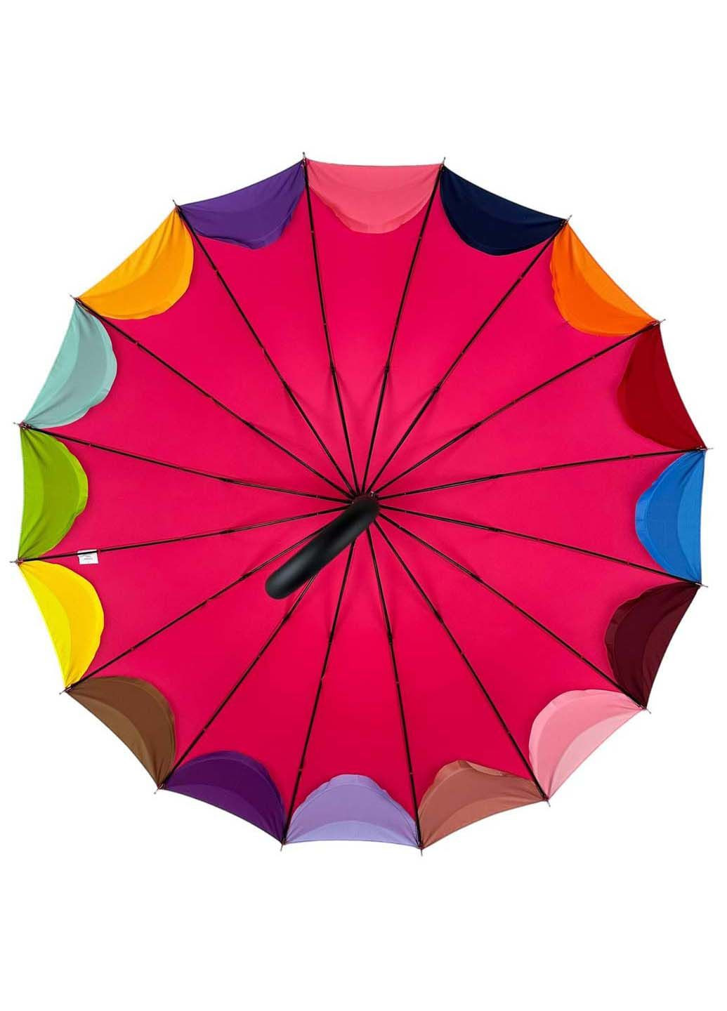 Жіноча парасолька-тростина напівавтомат на 16 спиць Susino (289977490)