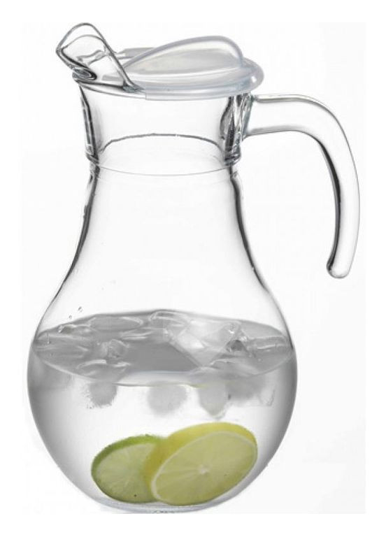 Кувшин стеклянный Bistro Jugs 1800мл с пластиковой крышкой для подачи напитков сервировочный кувшин Pasabahce (368977324)
