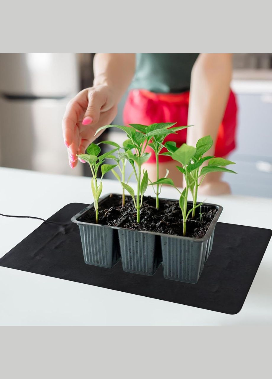 Термокилимок для розсади зі швидким нагріванням | Килимок для розсади та насіння, 52x122см 105Вт No Brand (346530737)