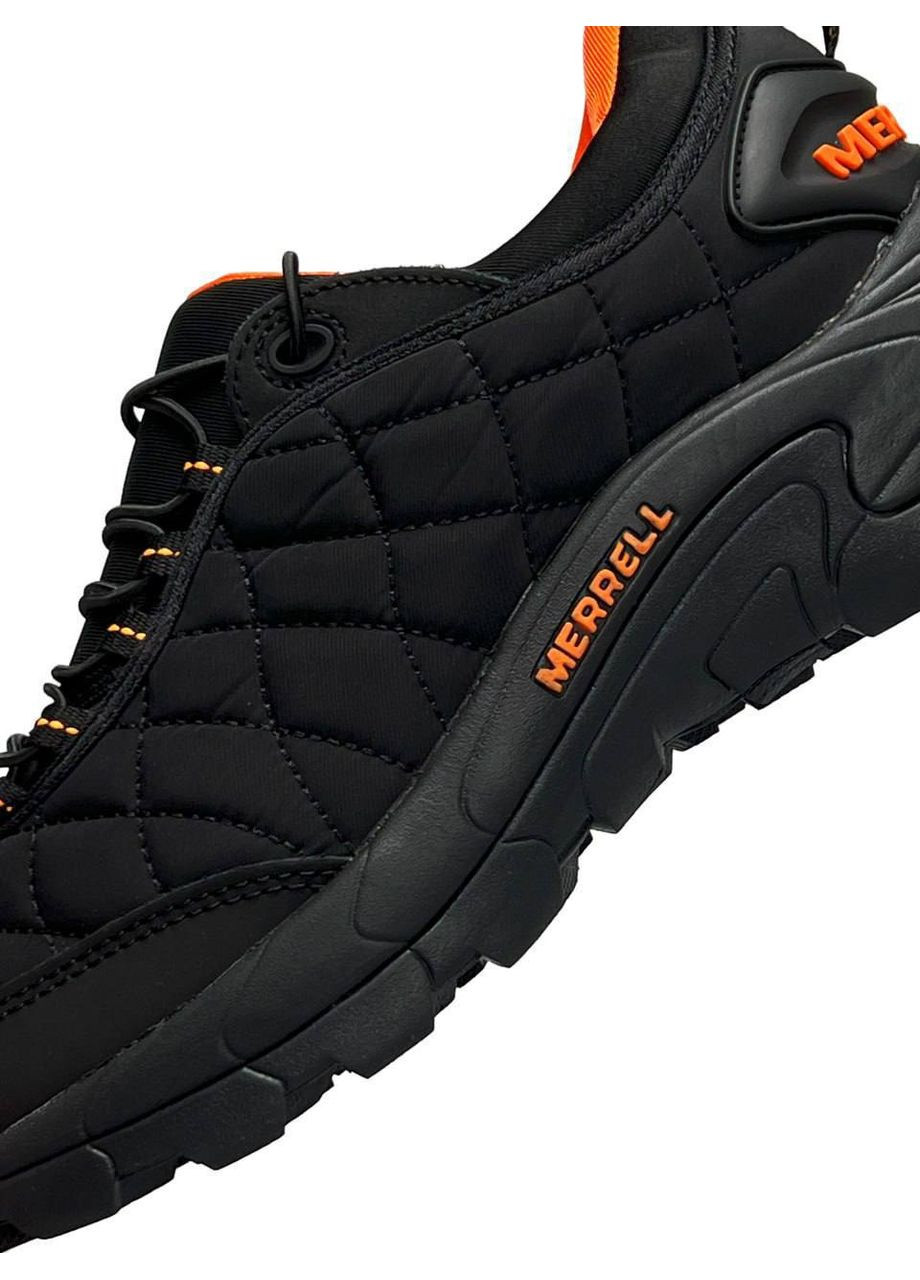 Чорні Осінні кросівки чоловічі merrell ice cap moc 2 gtx all black orange No Brand Ice Cap Moc 2 Gore-Tex All Black Orange