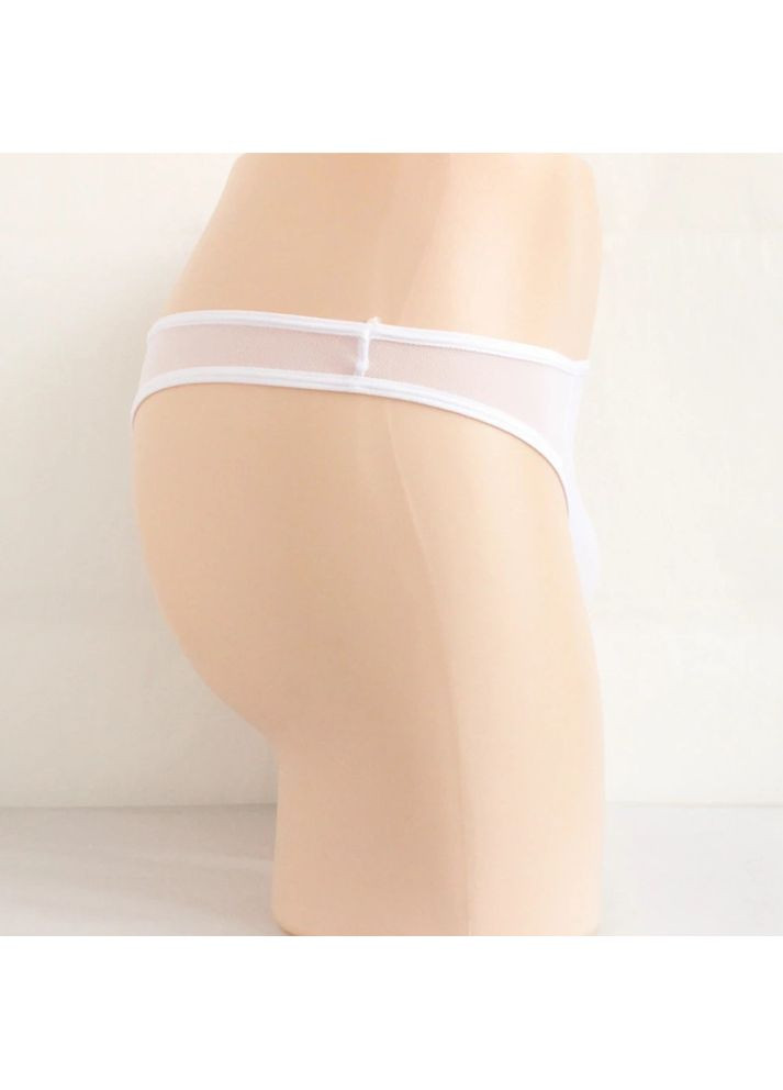 Прозорі стрінги білі чоловічі No Brand (364123997)