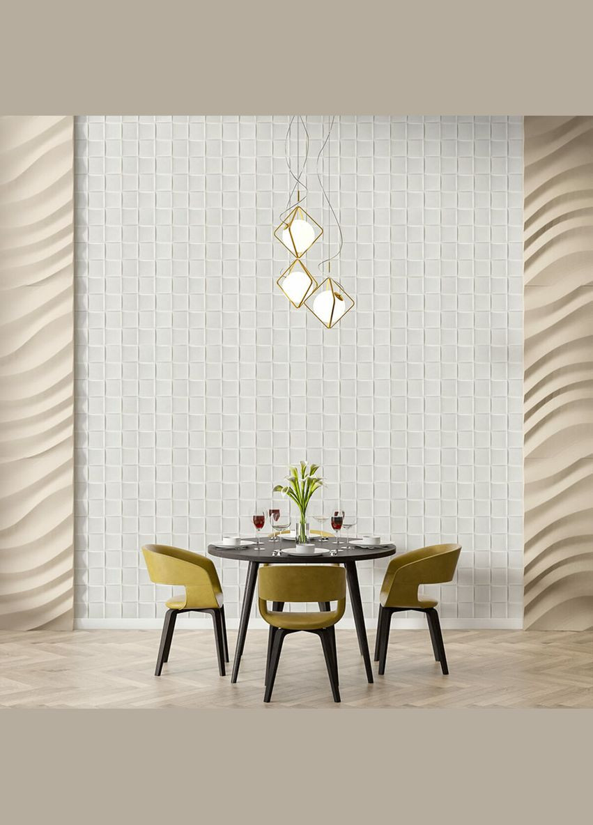 Самоклеюча декоративна 3D панель плетіння 700х700х8мм (176) SW-00000189 Sticker Wall (316101210)