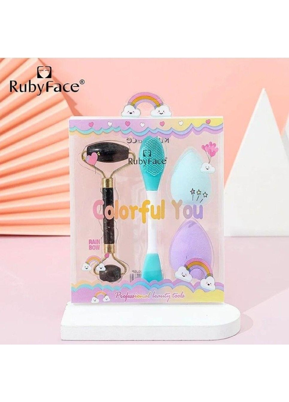 Набір для догляду за обличчям 4в1, блакитний Plus-plus (354799175)