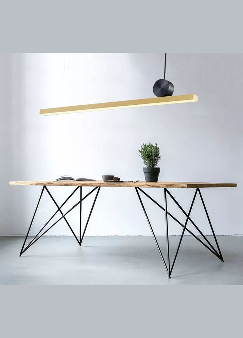 Люстра світлодіодна підвісна LED світильник для квартири на стелю лед 26267 Золото 13-150х6х118 см. Sunnysky (364756928)