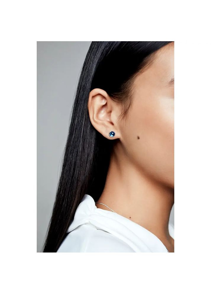 Срібні сережки кульчики Пандора "Корона" 298311NMB Kabluchka (355346055)