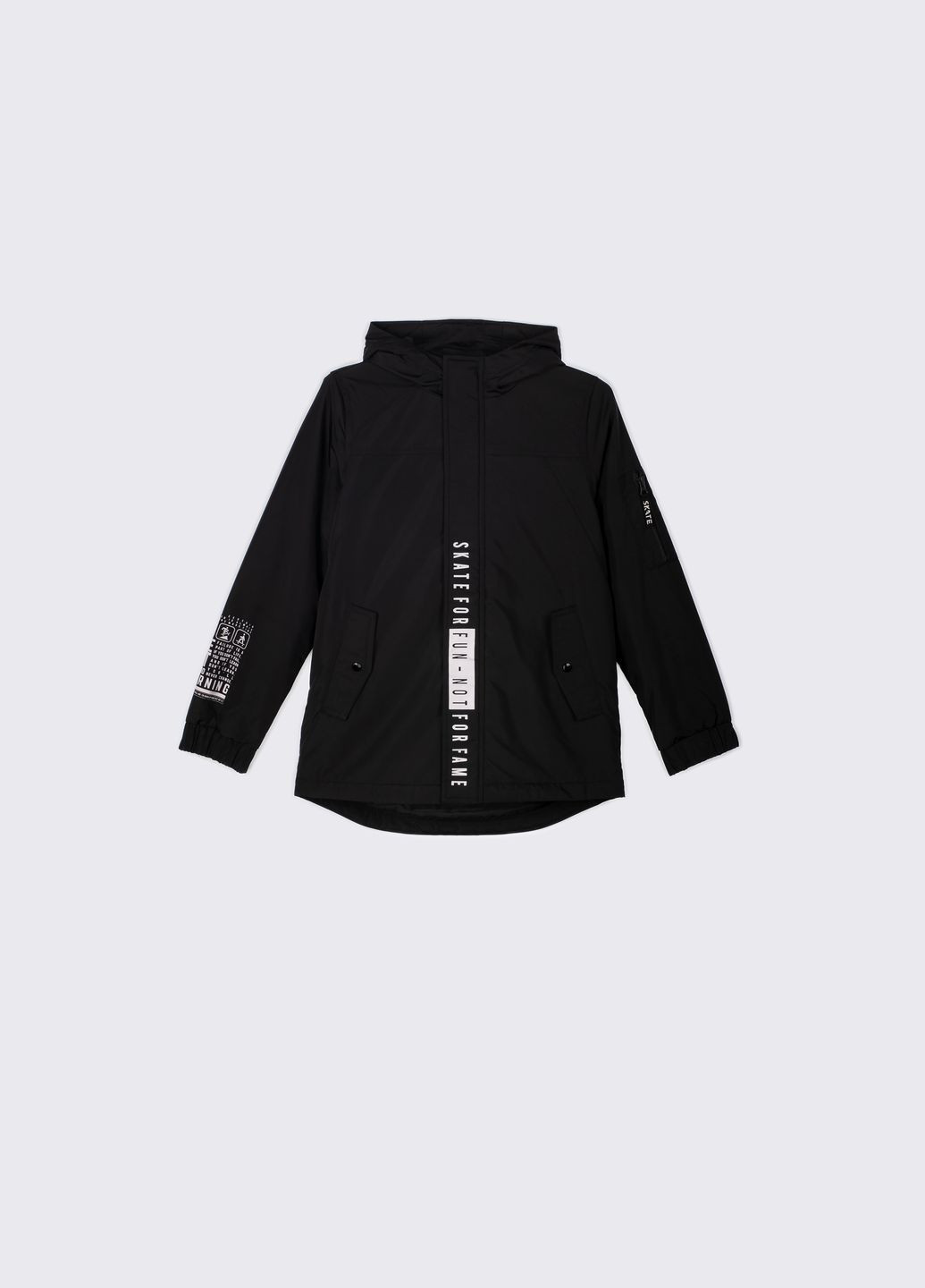 Чорна демісезонна вітровка Coccodrillo