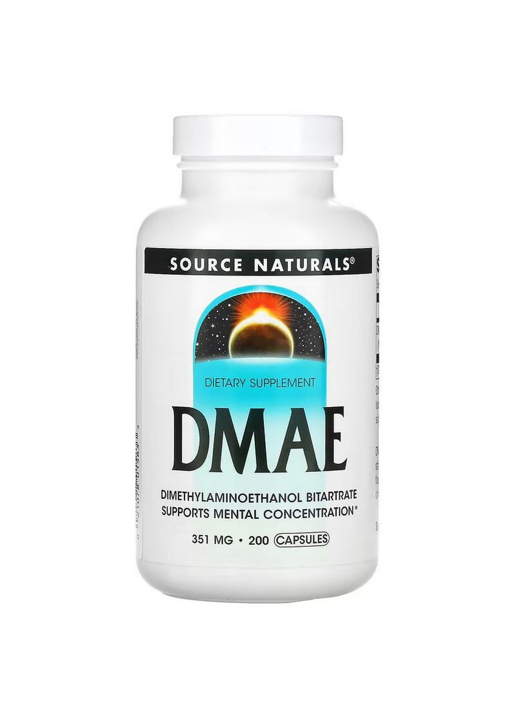 Натуральная добавка DMAE, 200 капсул Source Naturals (293337783)