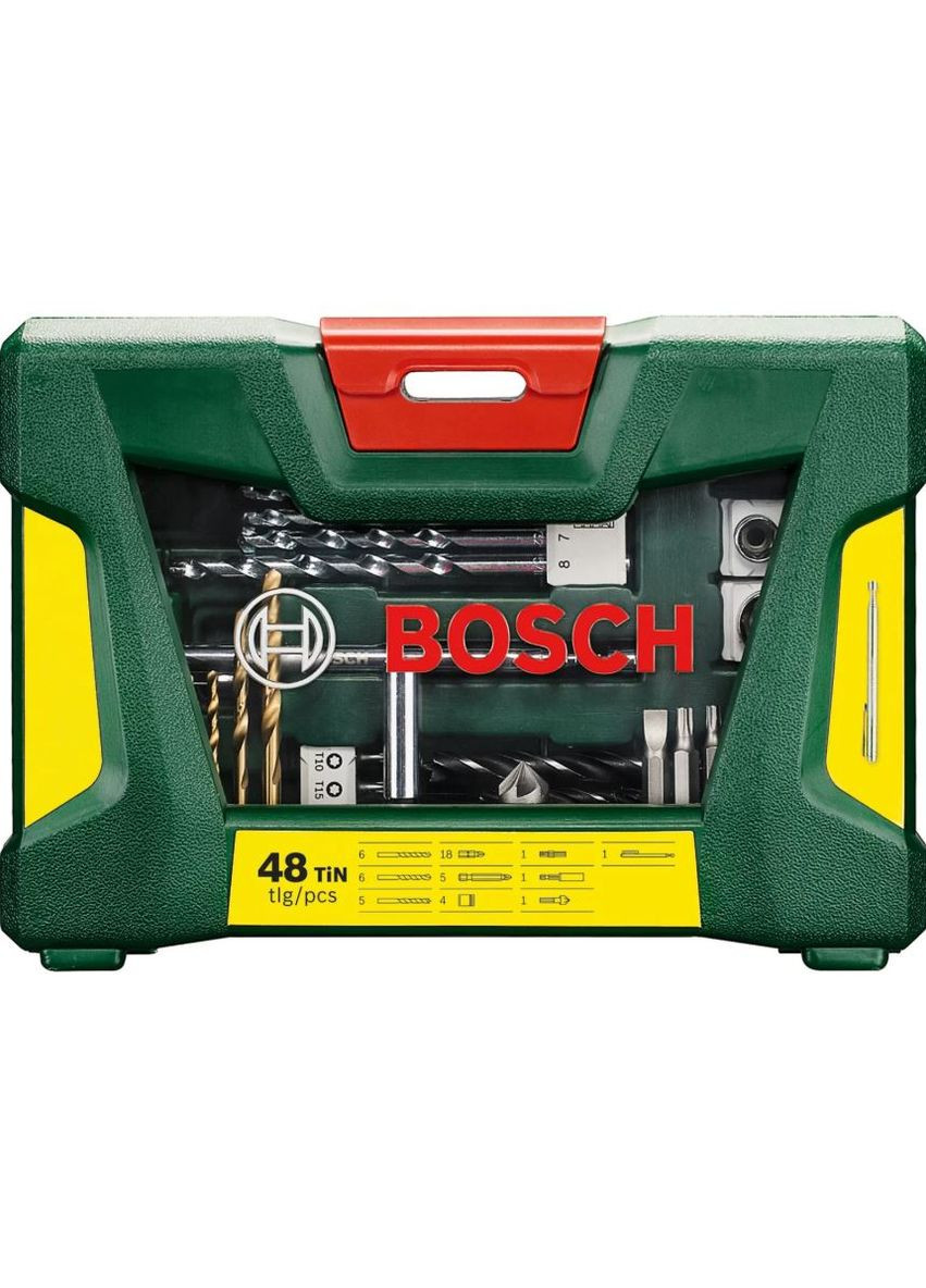 Набор принадлежностей V-Line-48 (48 шт) сверла и торцевые головки по дереву, металлу (26419) Bosch (347332448)