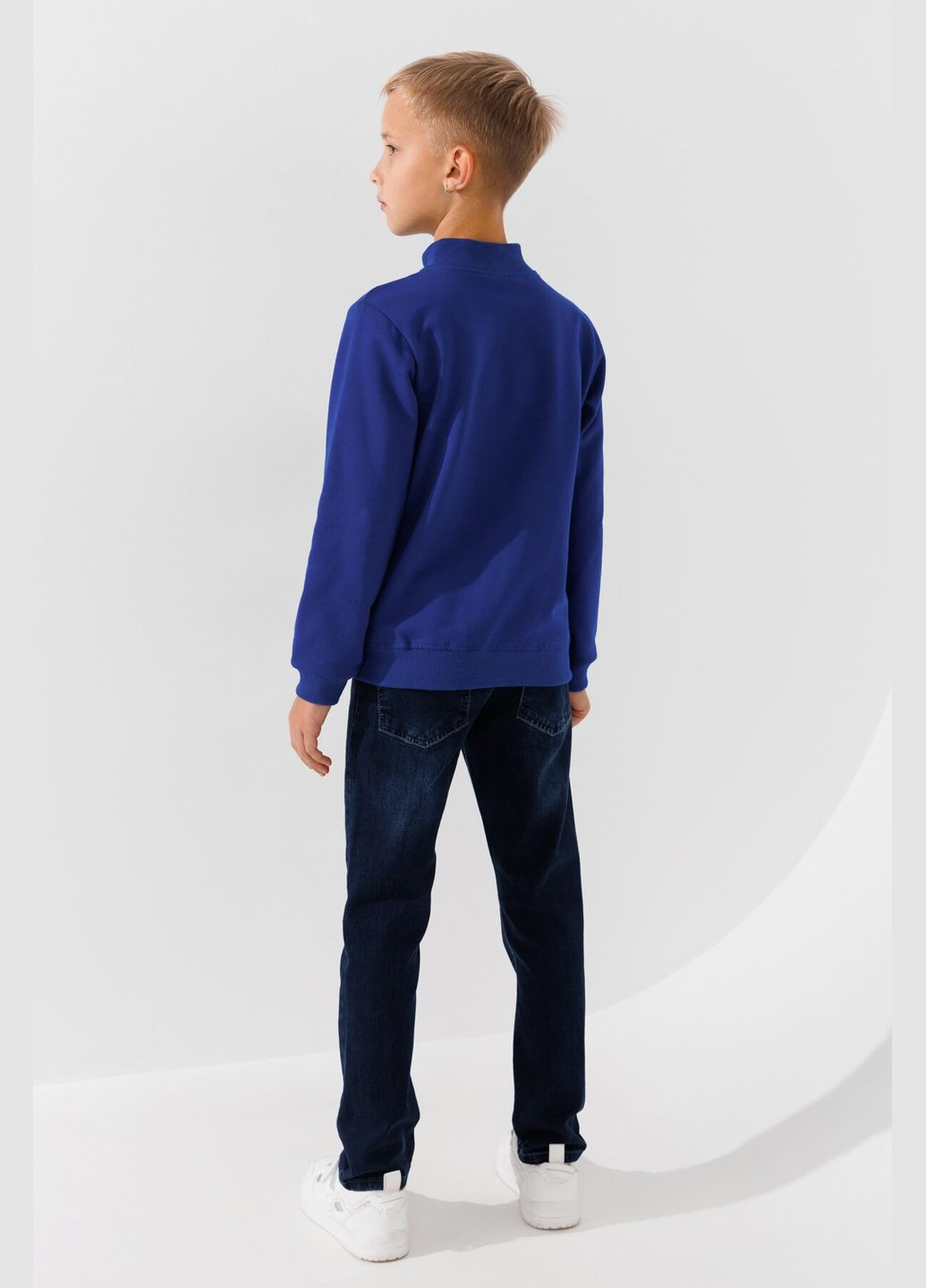 Синие демисезонные джинсы regular для мальчика 1709 146 см синий shop (2000990816887) No Brand