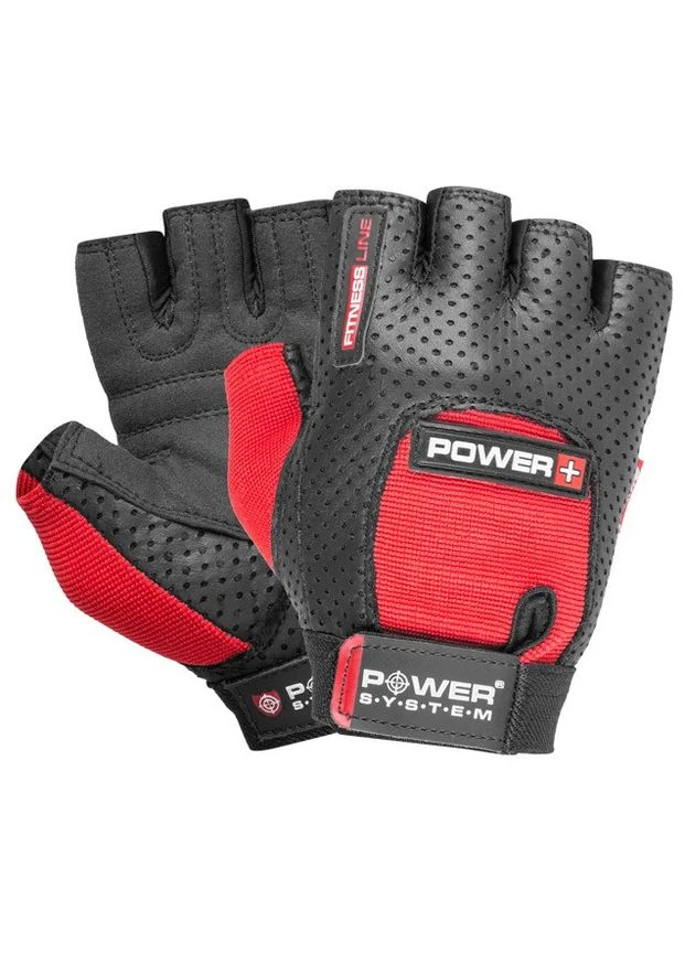 Рукавички для фітнесу PS-2500 Power Plus Black/Red Power System (399250913)