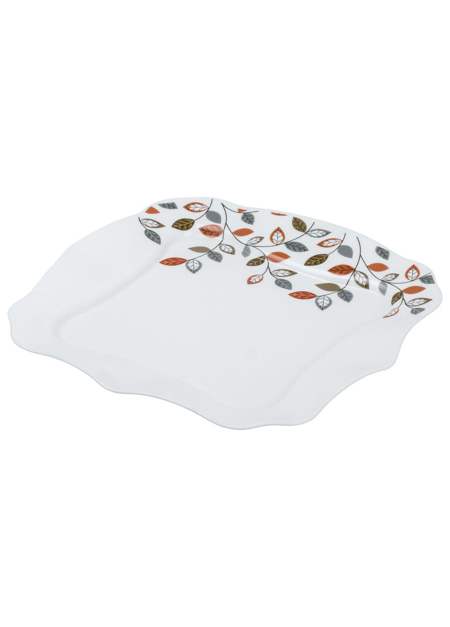 Столовий сервіз на 6 персон керамічний Leaf, білий TS Kitchen (322594459)