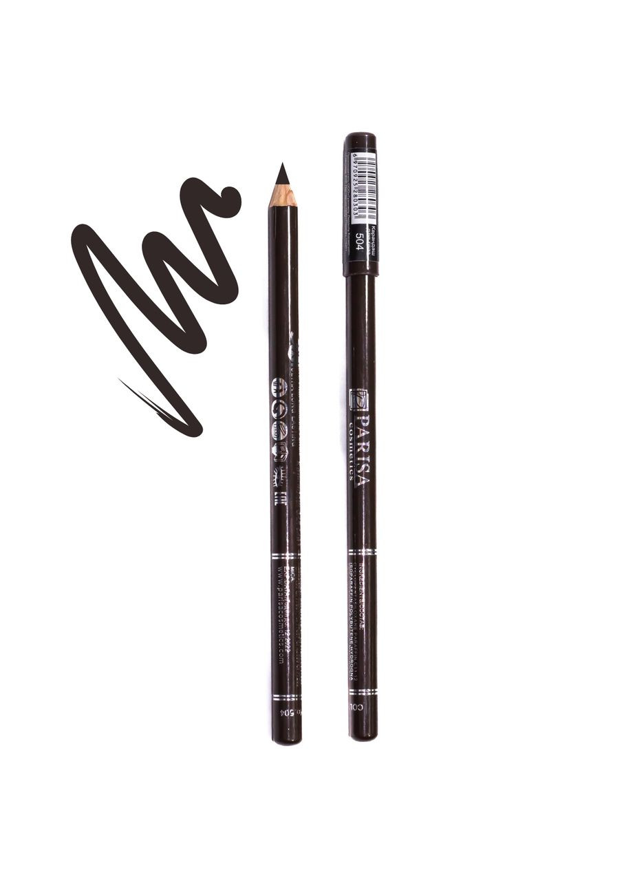 Карандаш для глаз Ultra Long Lasting № 504 Коричневый Parisa Cosmetics (360714571)