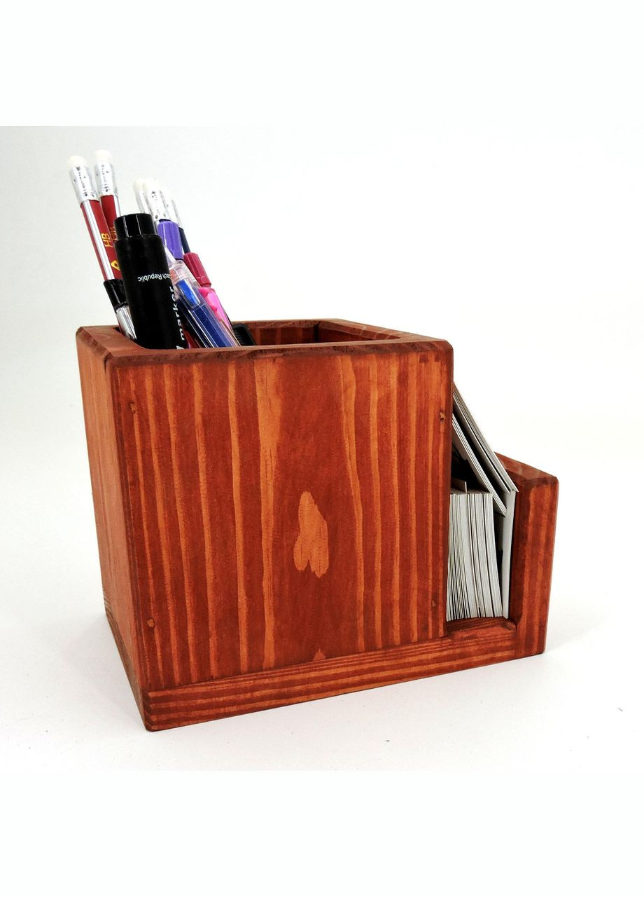 Настільний органайзер з дерева Черрі корал (КНЦ-001414) No Brand (328225447)