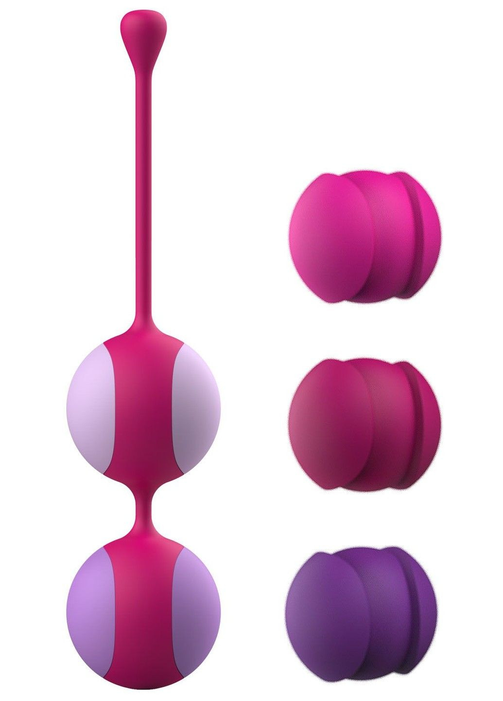 Вагінальні кульки Kewos Cerise/Candy Violet (5 кульок) Liebe (348517545)