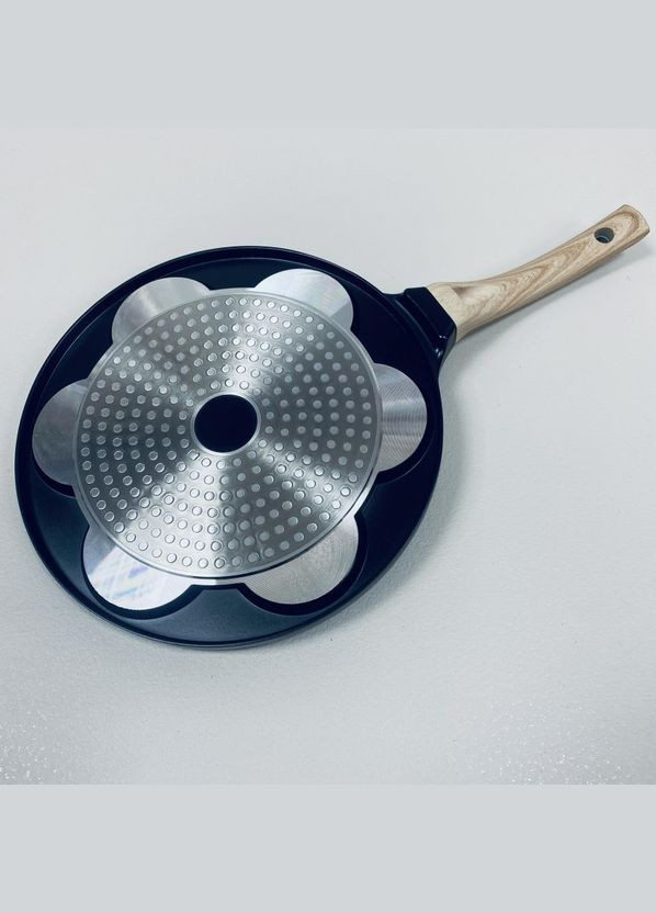 Сковорода алюмінієва для оладок 26 см з антипригарним покриттям Смайли KM-4213 Kamille (317203726)