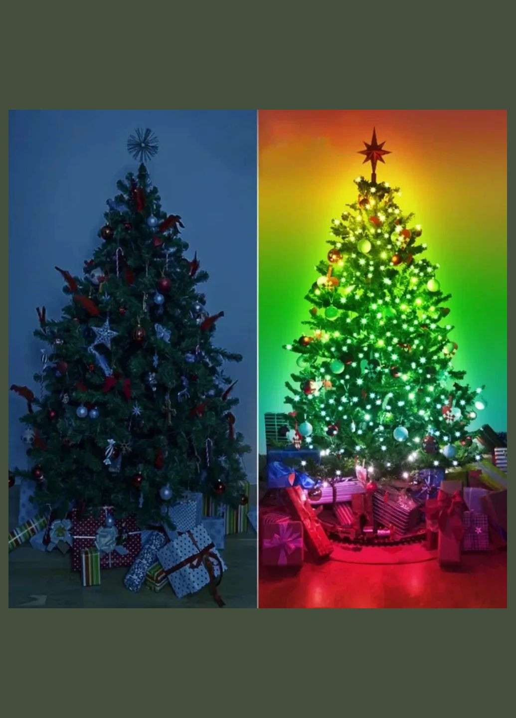 Умная смарт гирлянда smart роса rgb управления через смартфон пульт 20 метров 200 лед Niki Light (307171675)