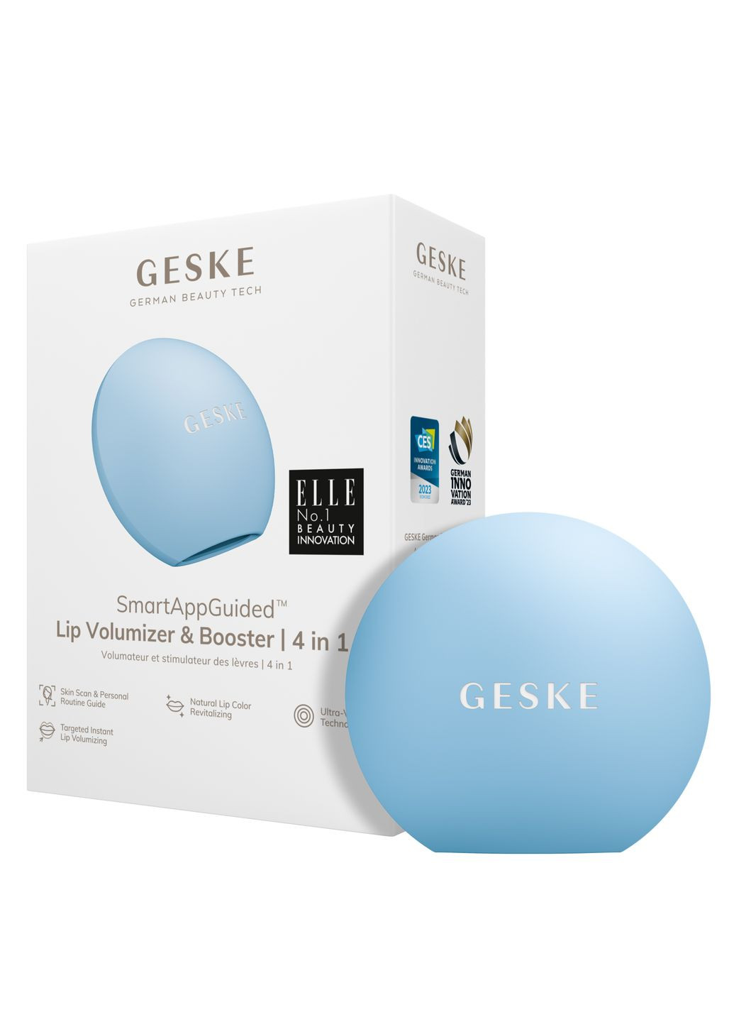 Пристрій для збільшення обʼєму губ Lip Volumizer&Booster 4в1 Small aquamarine GESKE (341525991)