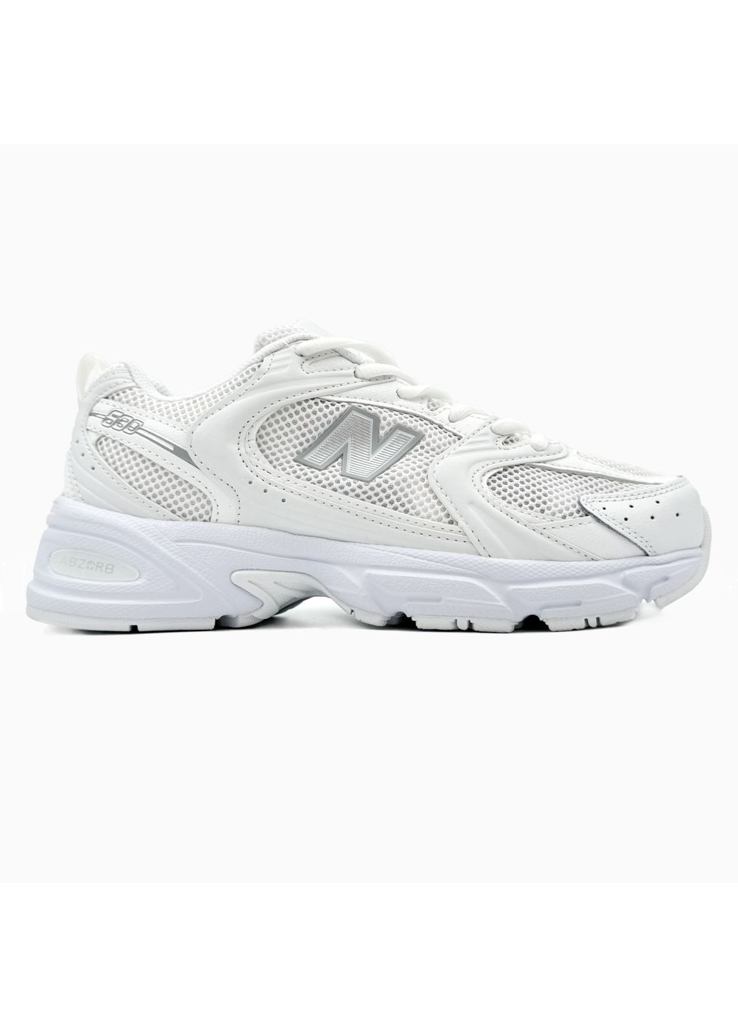 Білі Осінні кросівки чоловічі new balance 530 triple white нью беланс 530 No Brand