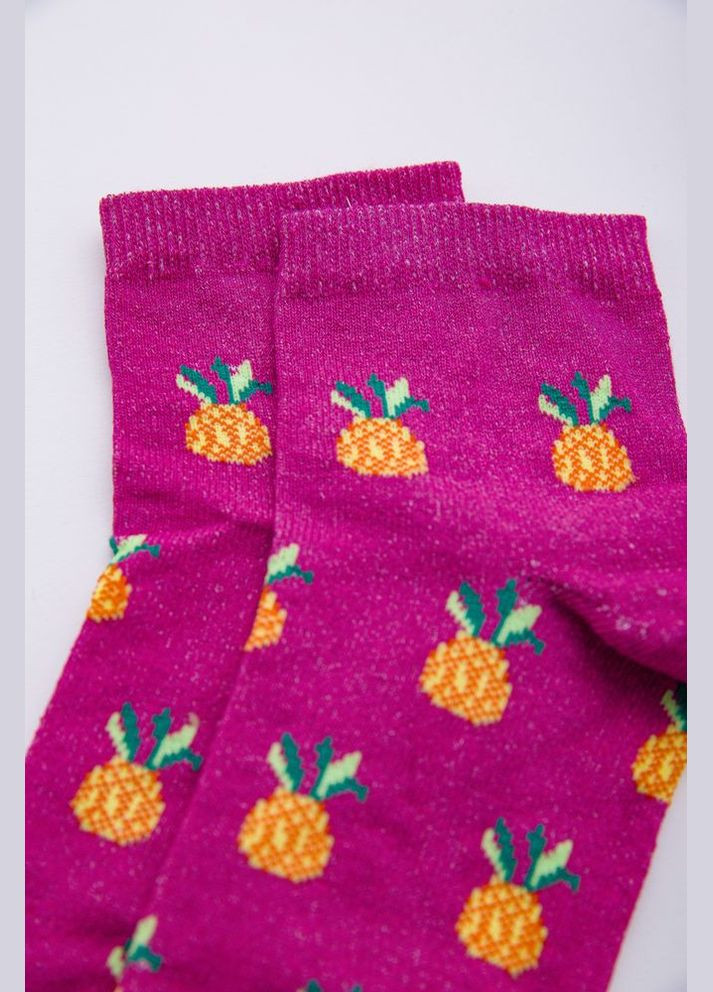 женские носки, цвета фуксии с принтом, 167r362 Ager (369972442)