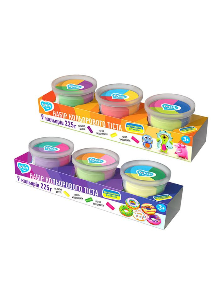 Набір для ліплення із тістом "3 cups Multi-colored" 41188 Lovin (334159421)