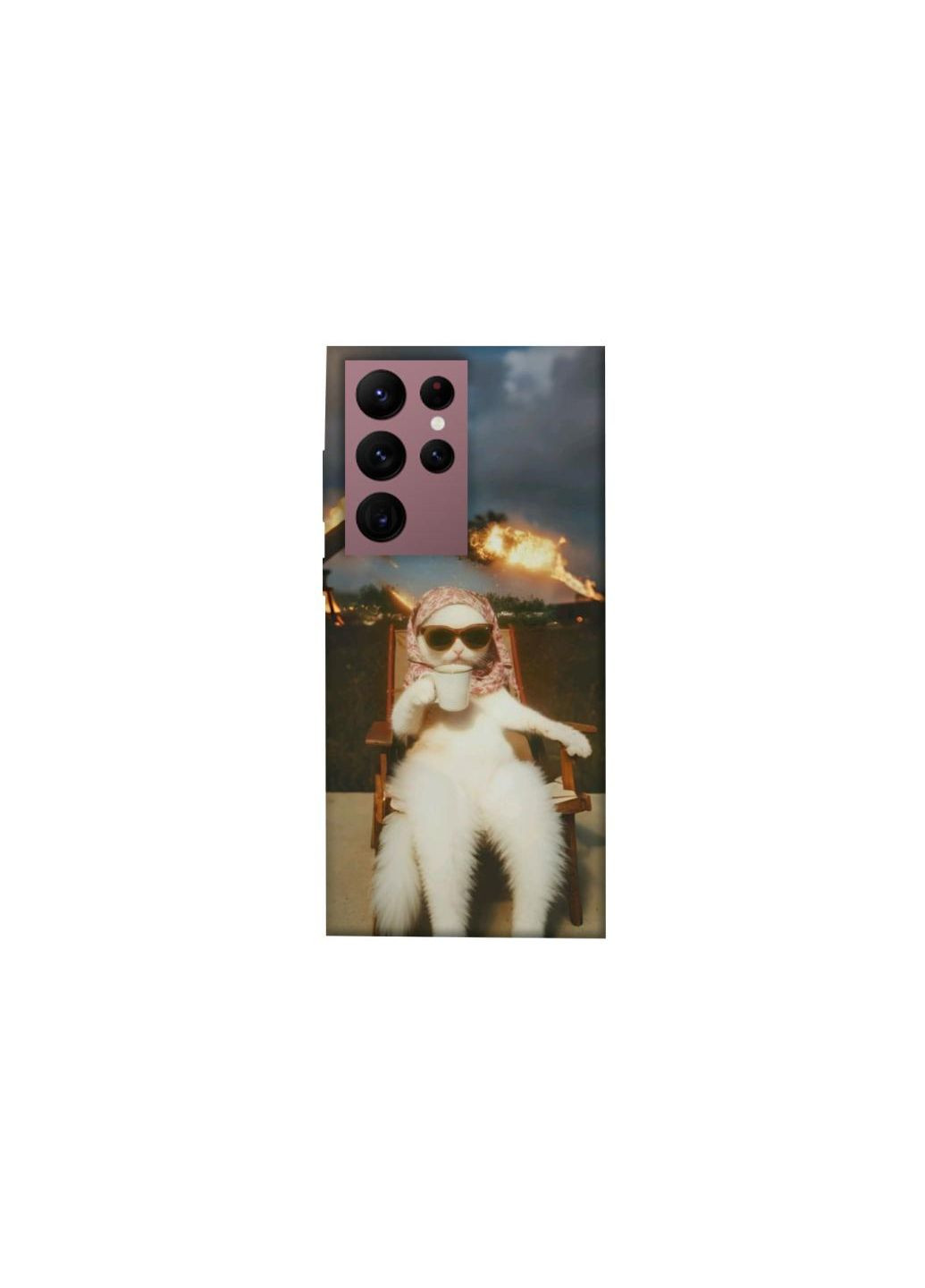 Чохол на Samsung Galaxy S22 Ultra Exploding Kittens ver.1 Frontalka (361337471)