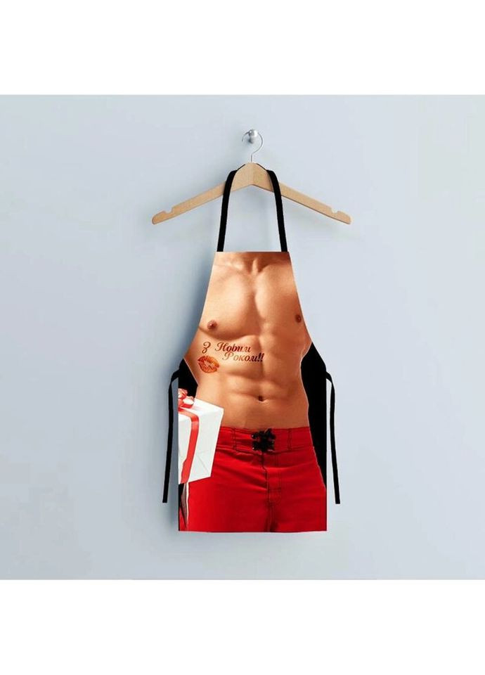 Фартук 3D новогодний Новогодний подарок 17584 4187 80х60х24 см FlexDress (324267727)