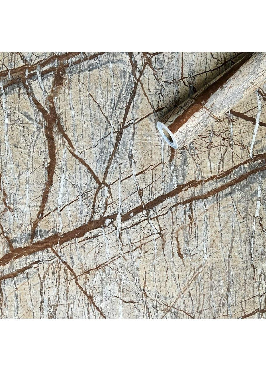 Самоклеящаяся пленка 0,45х10м х 0,07мм Бежевый мрамор SW-00001278 Sticker Wall (353968204)