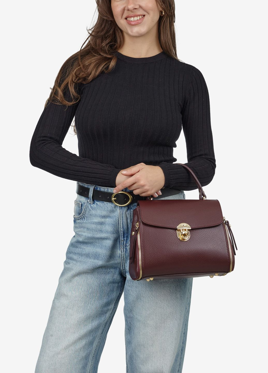 Сумка жіноча шкіряна крос-боді маленька Сrossbody Regina Notte (308338107)