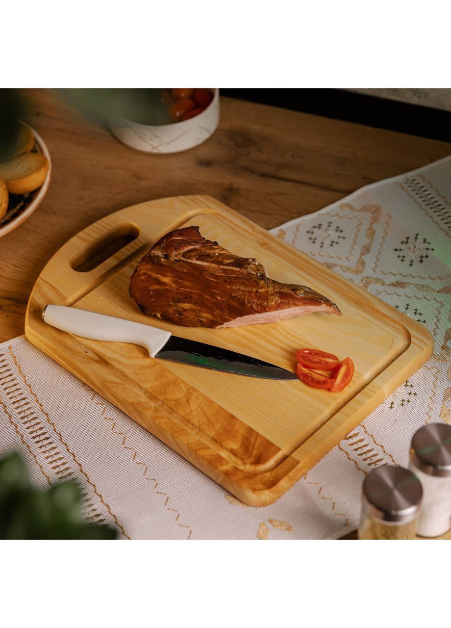 Обробна дерев'яна дошка прямокутна 35×25 см ясен C16W250350 Jooki (358706271)