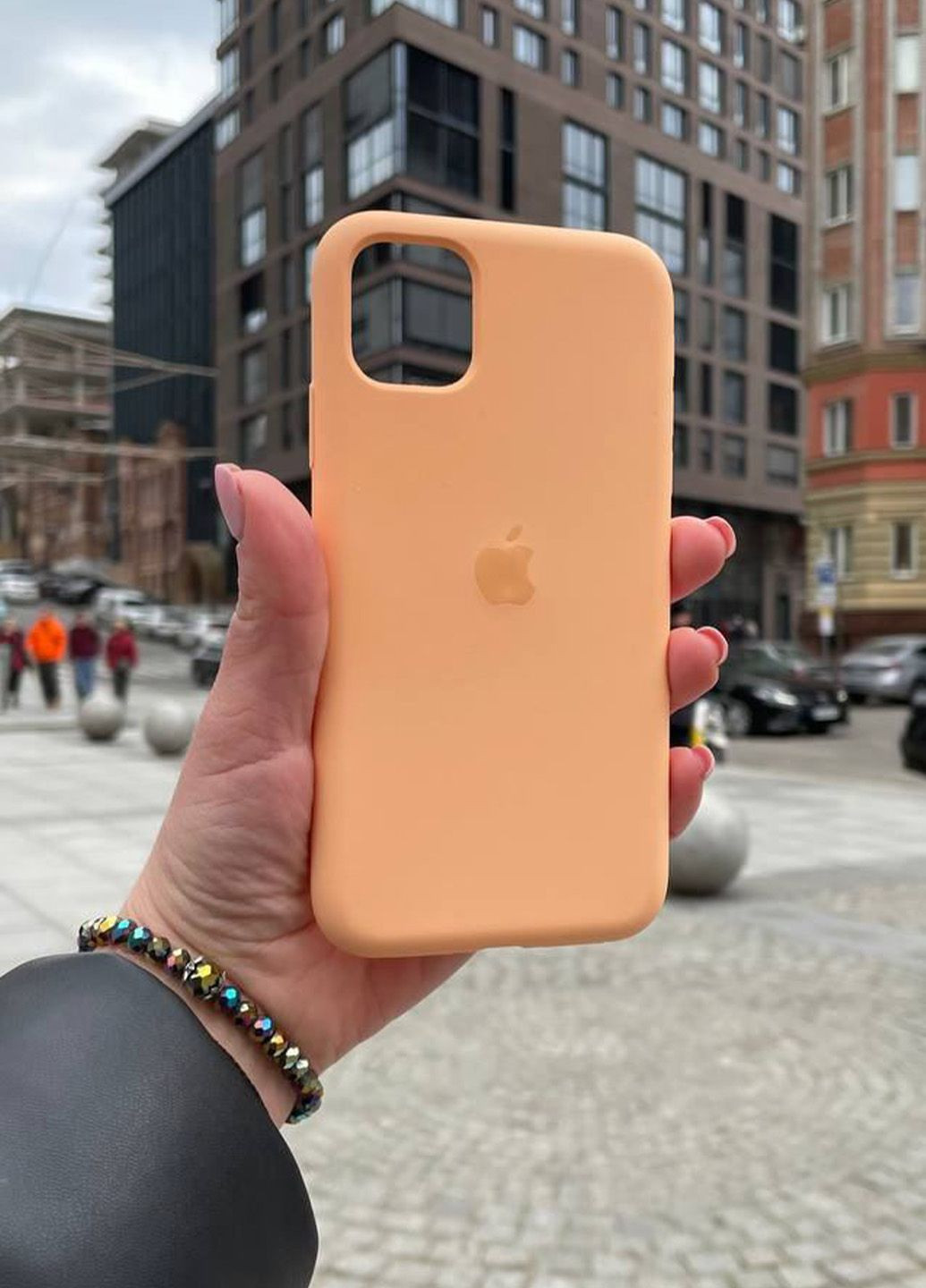 Чохол для iPhone 11 Pro Max оранжевий Cantaloupe Silicone Case силікон кейс No Brand (289754080)