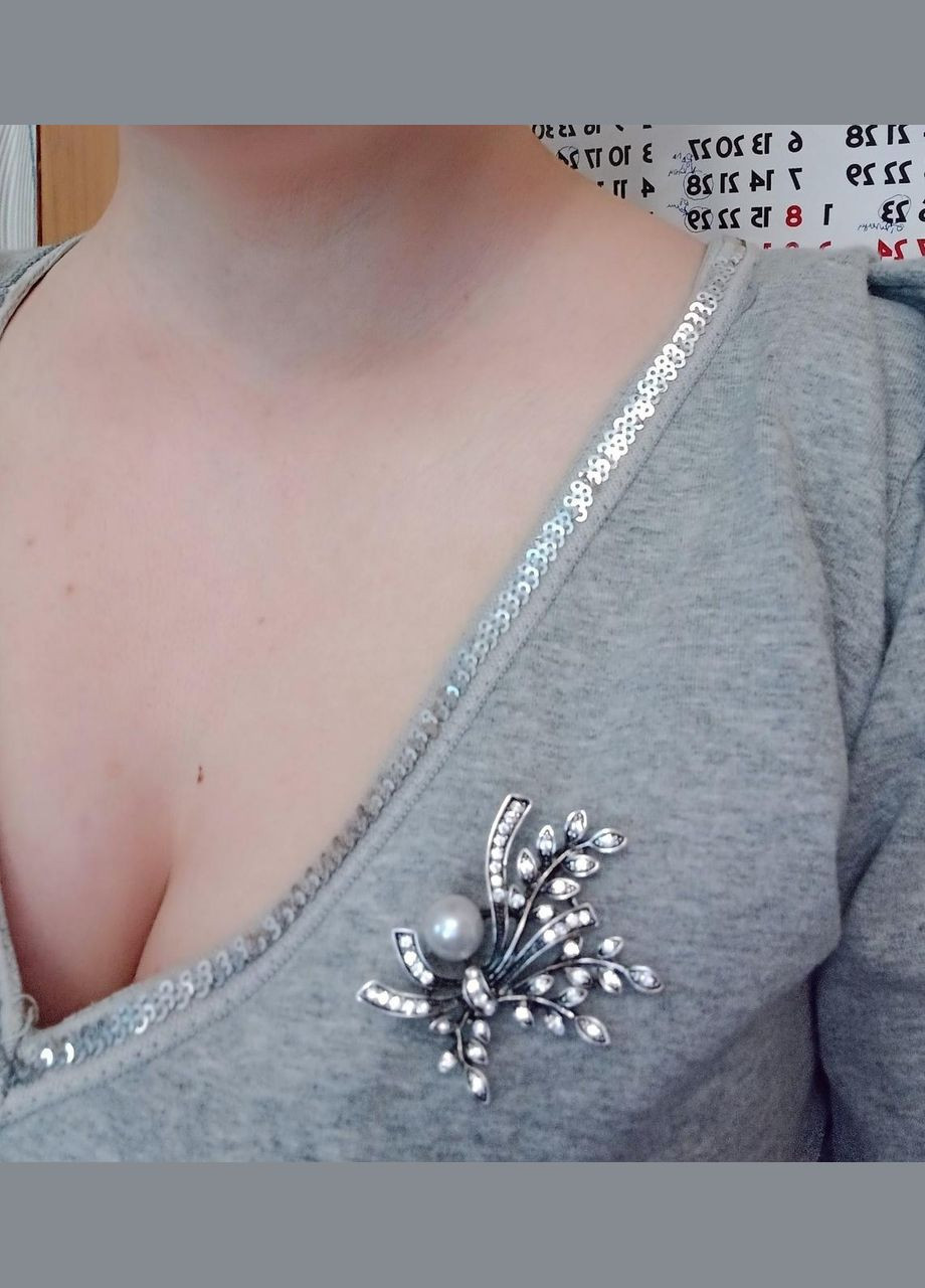 Брошь брошь букет веточек в стразах, 1183 Fashion Jewelry (338431419)