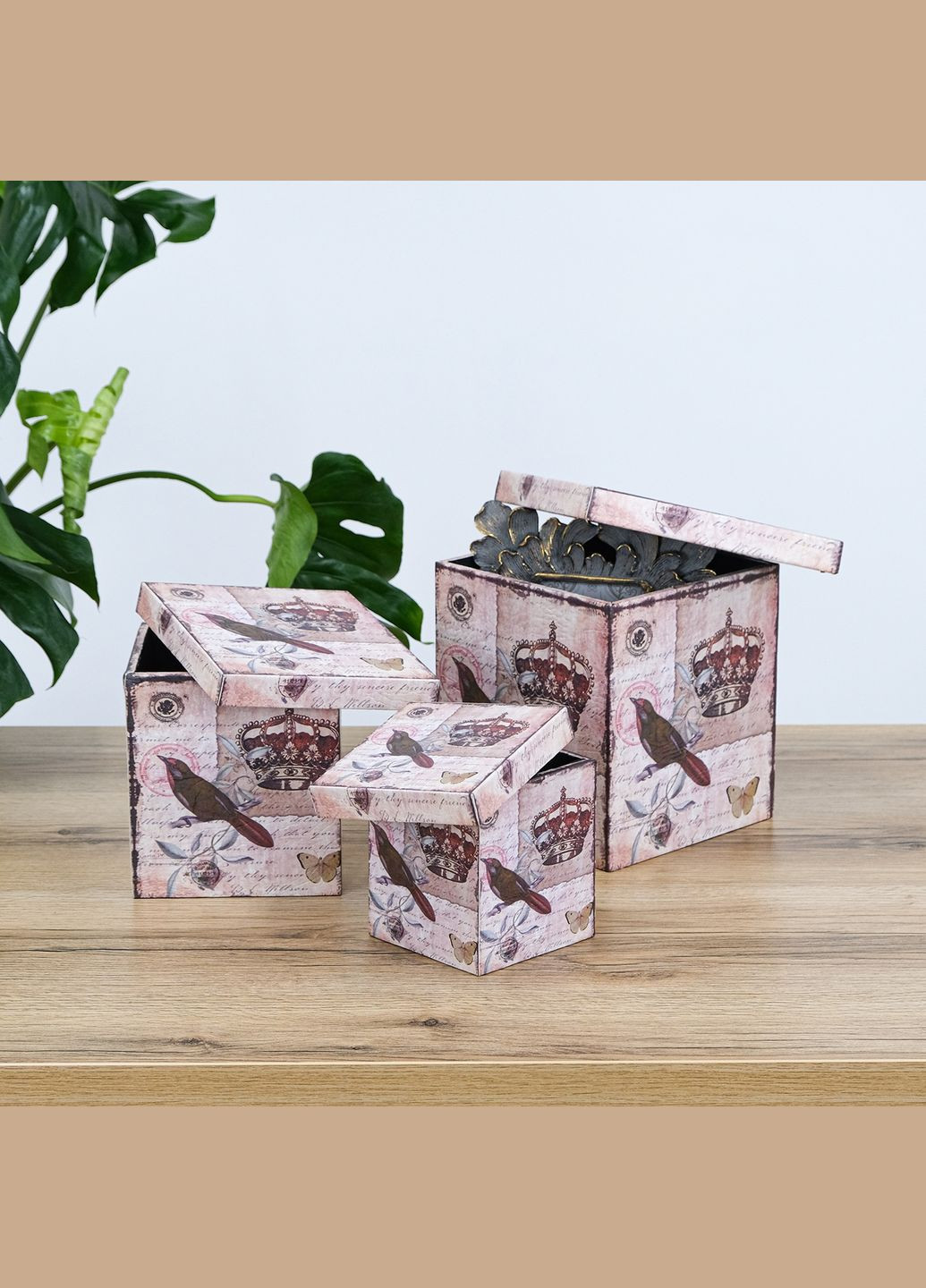 Скринька-коробка набір з 3-х - Корона (SH31383-073) Гранд Презент (322190866)