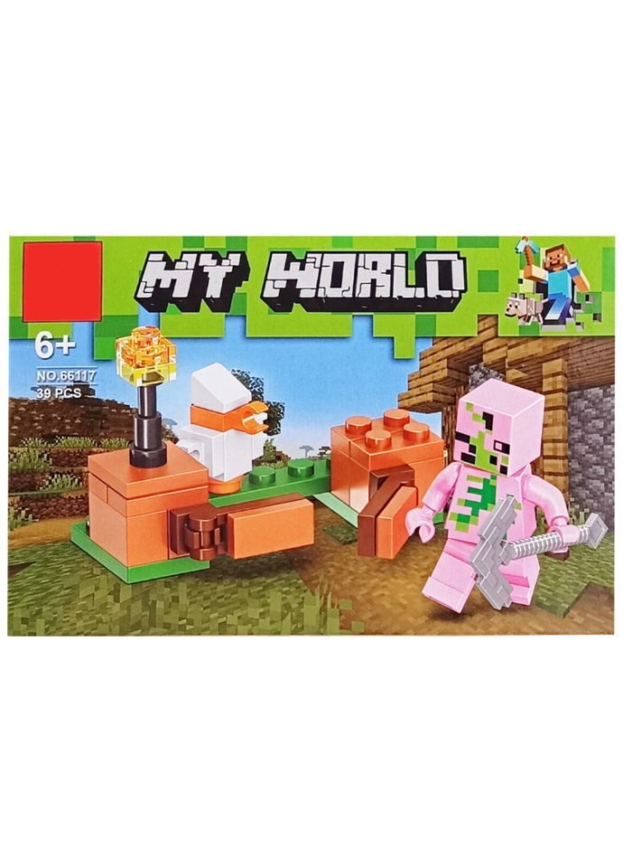 Конструктор детский "Minecraft" 66117-6, 39 деталей Bambi (337511979)