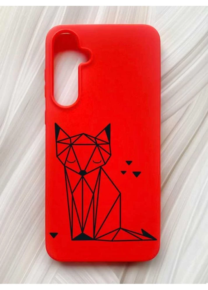 Матовый чехол на Samsung Galaxy A55 (A556) Лиса (принт 126) Creative (355397632)