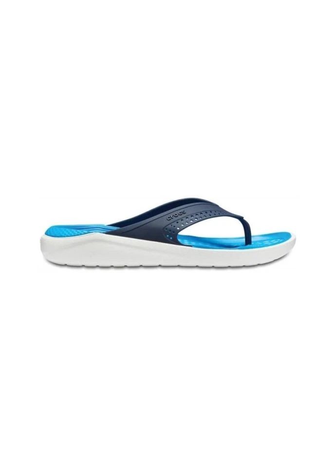 Синие кроксы вьетнамки literide flip Crocs