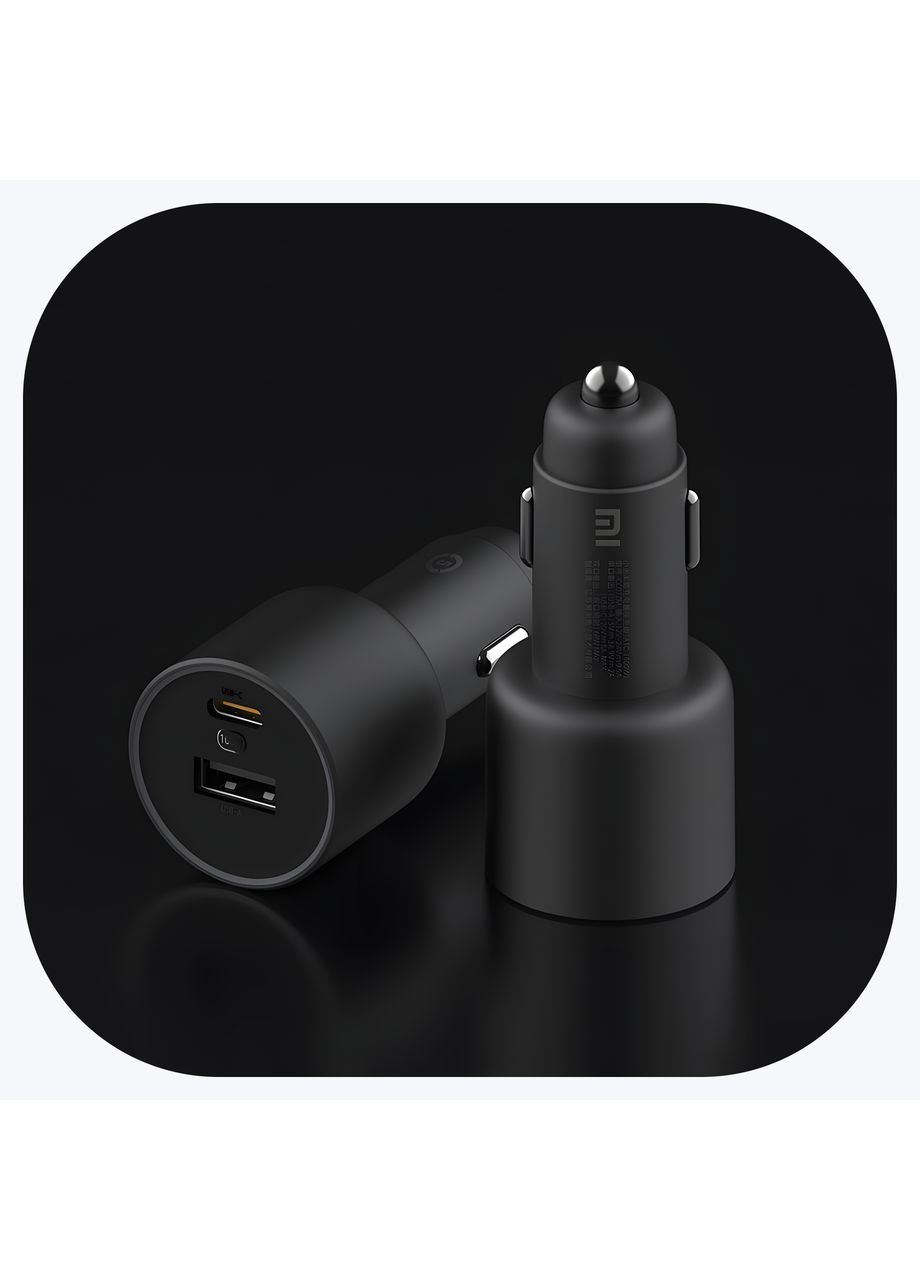 Автомобільний зарядний пристрій у прикурювач Car Charger 1A1C 100W, швидка зарядка Type-C Xiaomi (350947346)