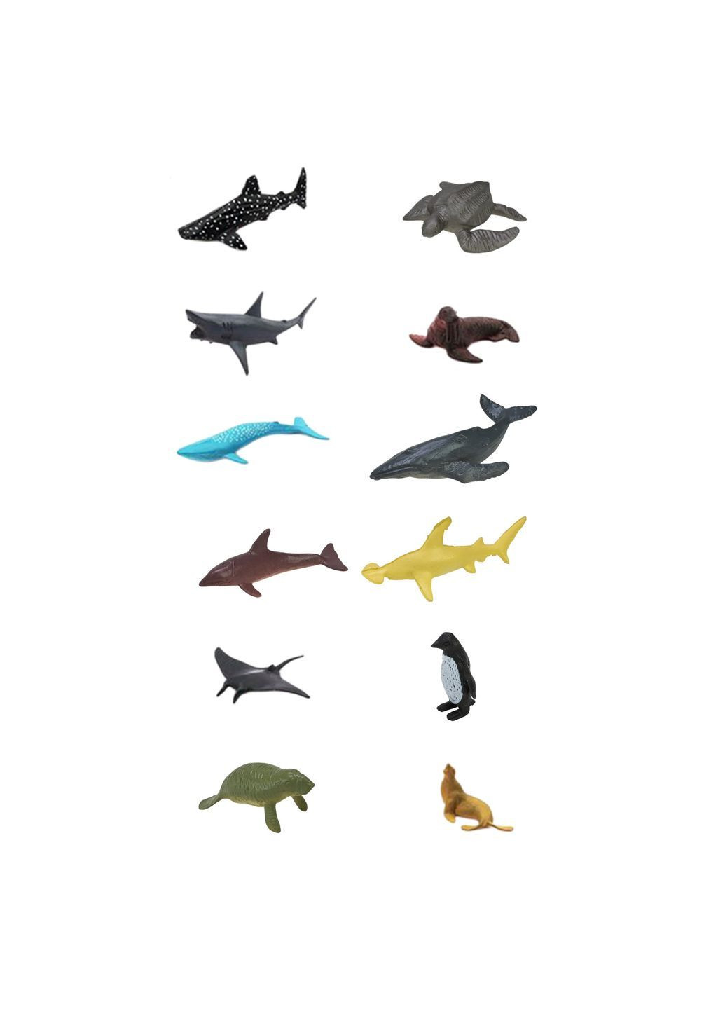 Набор из 48 морских животных, фигурки 7×3×2,5 см, в ассортименте - No Brand BY568-957 (371925958)