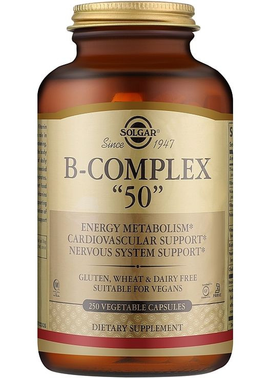 Комплекс вітамінів групи В B-Complex "50" 250шт (861322-26508033) Solgar (368647558)