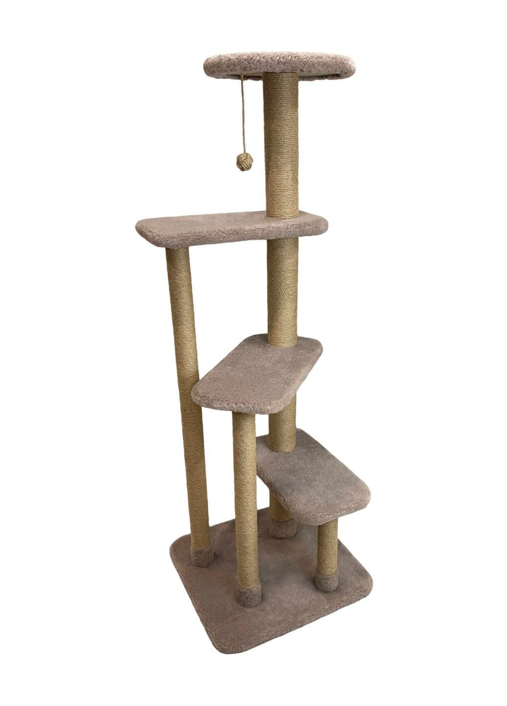 Игровой комплекс-когтеточка для кошек "Вершина" 55х55х160 см CAT IN BOX (366217352)