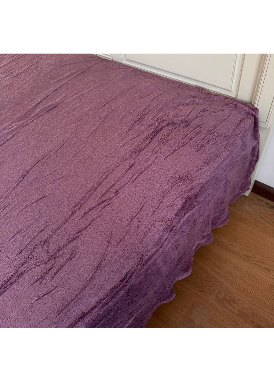 Плед-покривало флісовий євро 200х230 темно-бузковий ODN3 Colorful Home (366959108)