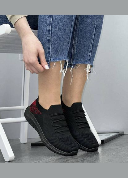 Черные кеды кроссовки текстильные Veagia