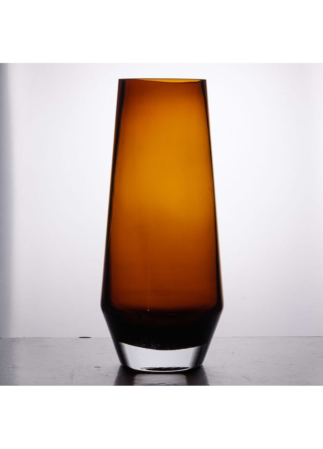 Ваза для квітів Flower Season скляна Botanica 32 см коричнева HP-10-28 No Brand (358885721)