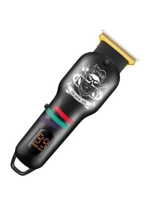 Акумуляторна машинка для стрижки волосся V-971триммер 5Вт 3 насадки чорний (2390000046) VGR V-971 (345562828)