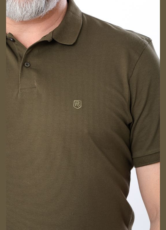 Хаки (оливковая) футболка мужская поло (p-16544) Носи своє