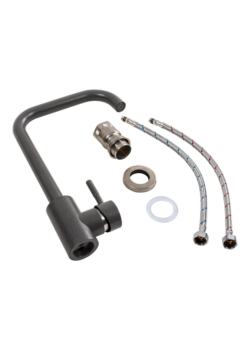 Смеситель кухонный NS02A (3008B) Морион Platinum (269794910)