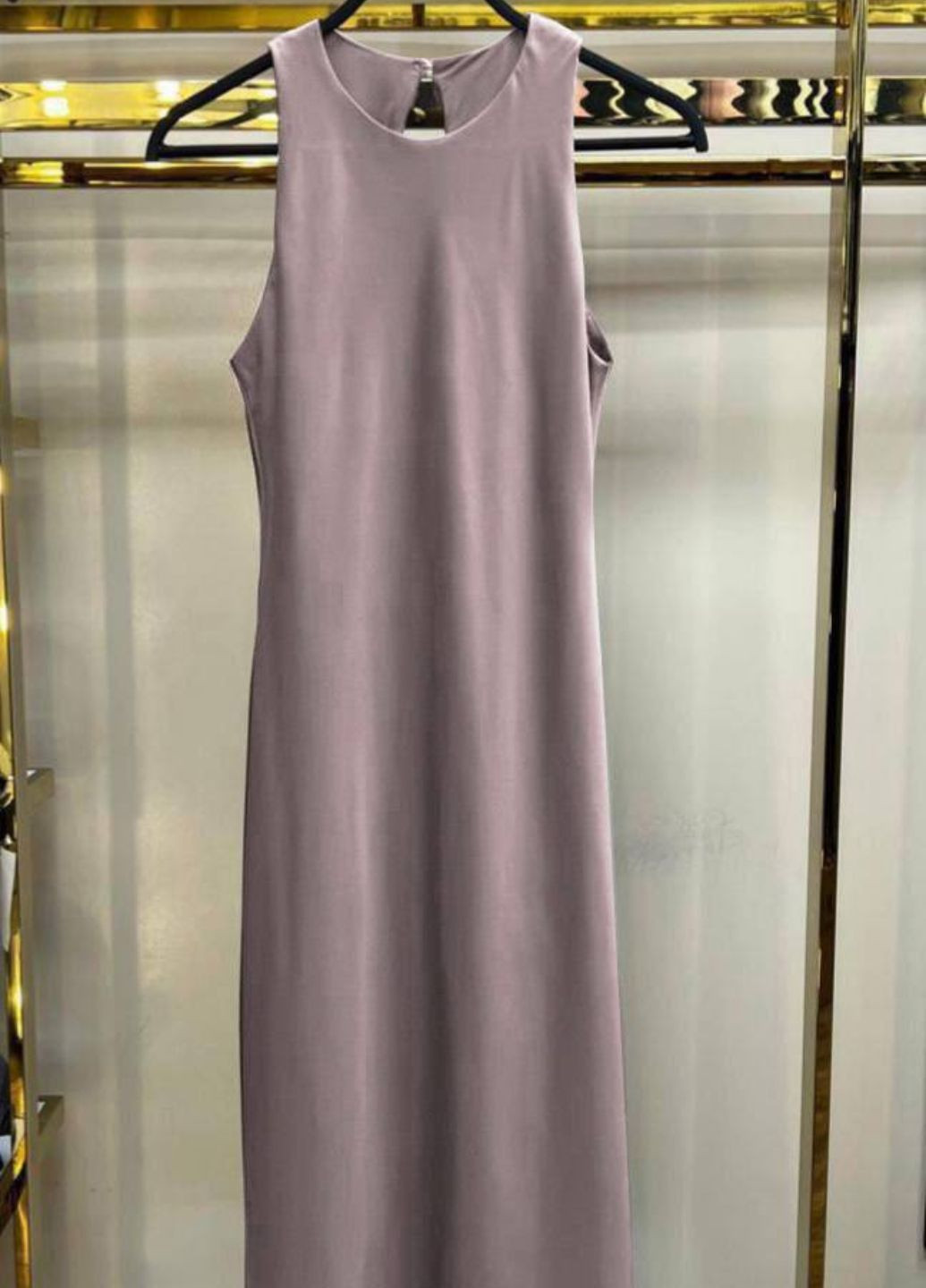 Кавова ділова, повсякденний шовкова сукня-майка сукня-майка Tik-Tak однотонна