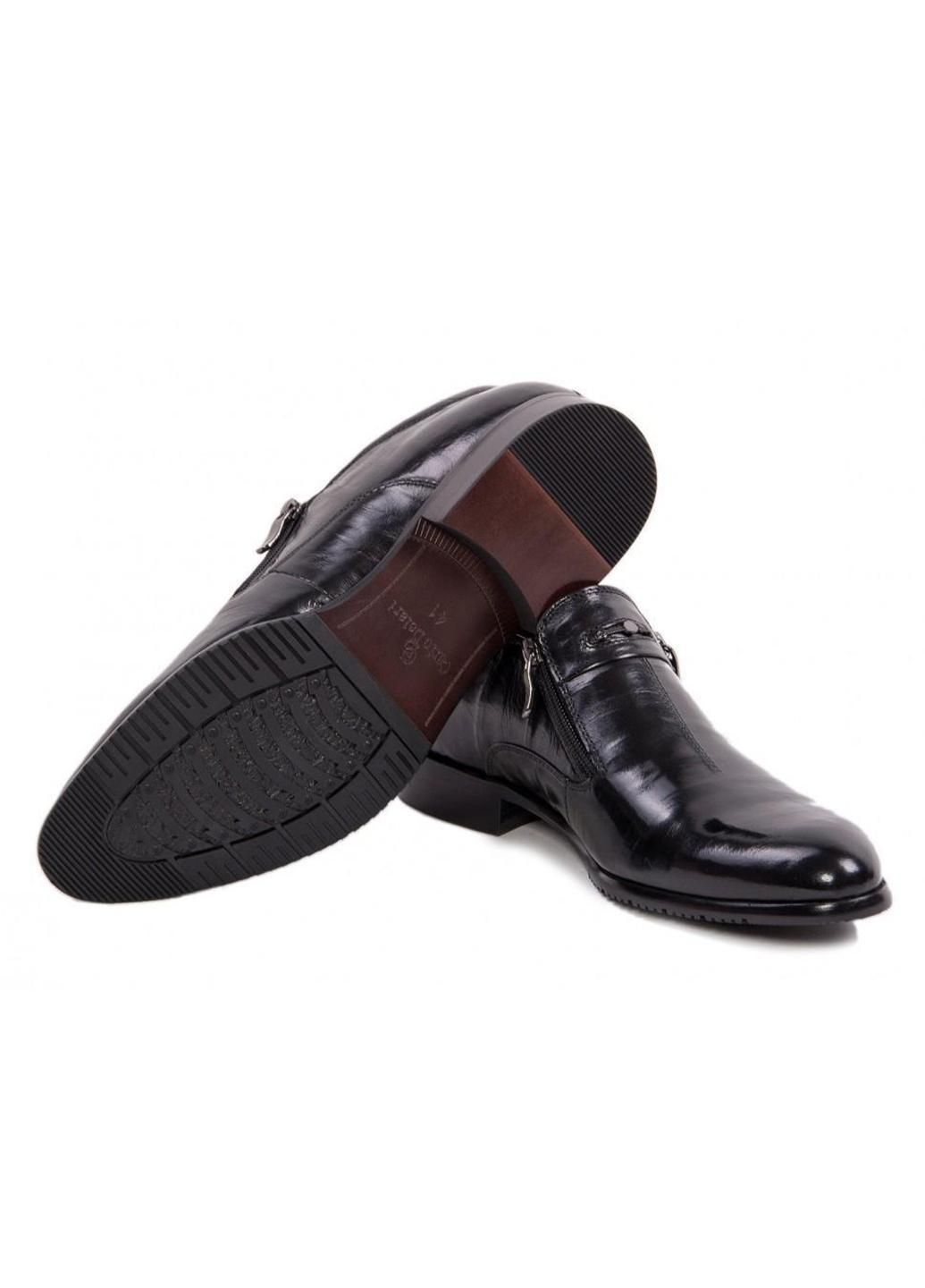 Черные зимние ботинки 7154037-б цвет черный Carlo Delari