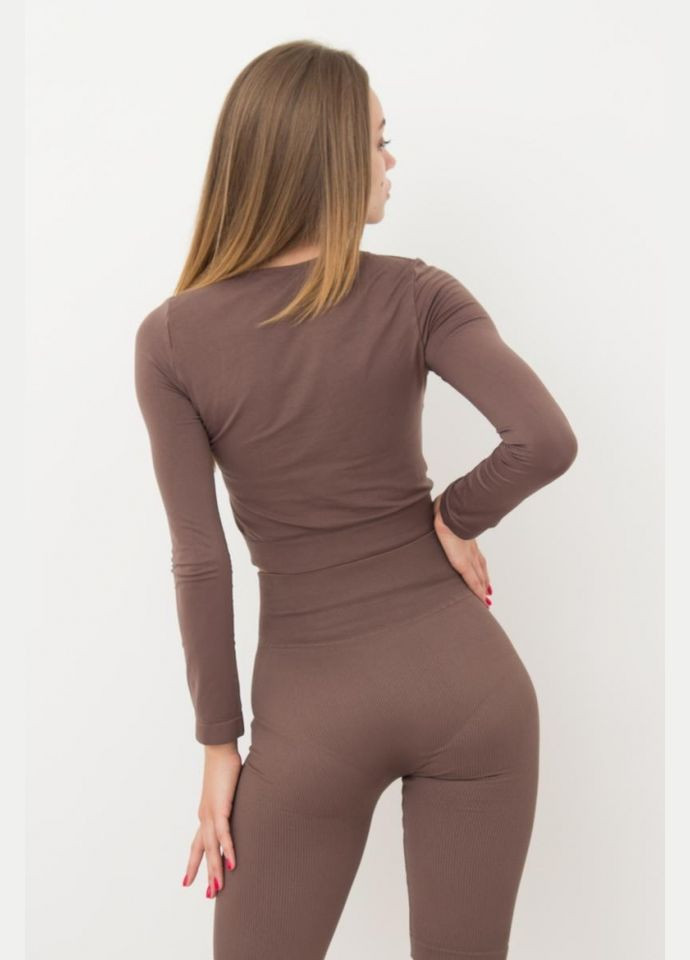 Топ женский бесшовный с длинными рукавами Giulia CROP TOP (296470351)