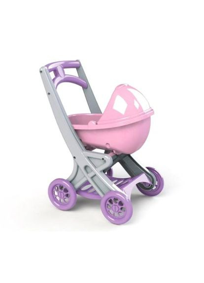 Коляска с люлькой Doloni розовая для кукол игрушечная коляска для мягких игрушек ProDobro (367091714)