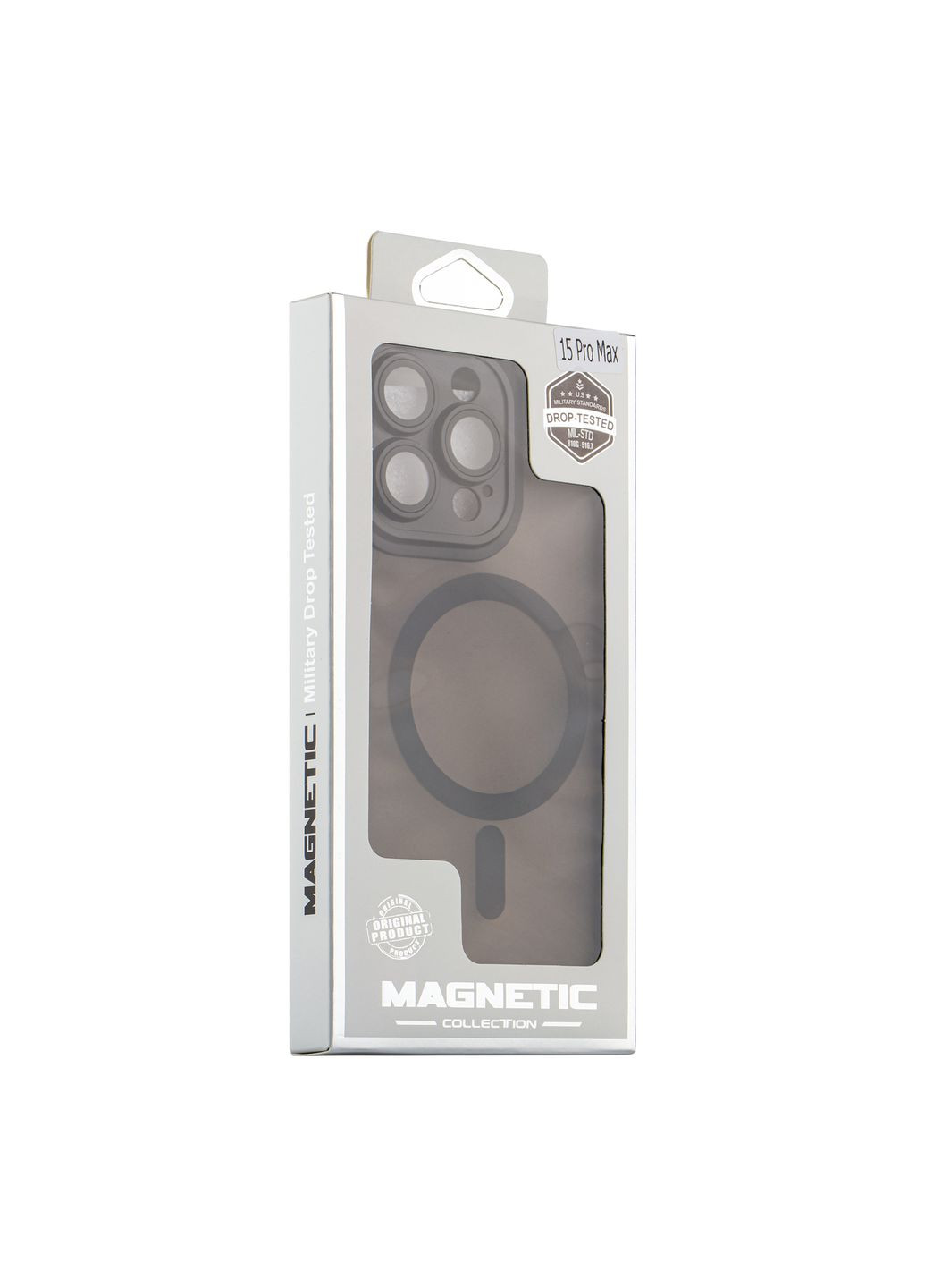 Чехол TPU+PC Magnetic Matte Camera Lens with Magsafe для iPhone 15 Pro Цвет Black No Brand Apple iPhone 15 Pro 2023 (336150352)